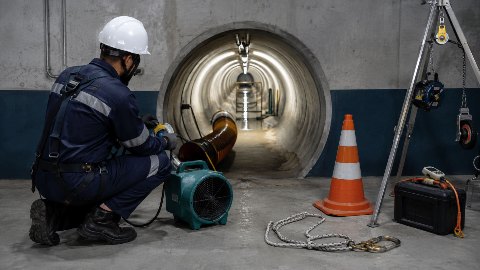 Preparação técnica para serviço em espaço confinado